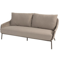 Montera living bench 3 seater terre with 3 cushions