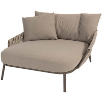 Montera 2 seater daybed terre with 2 cushions and pillow