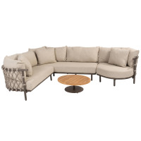 Ezra hoek-loungeset met Volta coffeetable