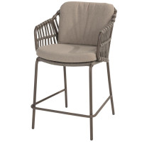 Capalbio counter stool terre with 2 cushions