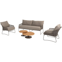 Moretti stoel-bank loungeset met Volta coffeetables