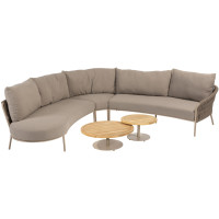 Comino hoek-loungeset met Volta coffeetables