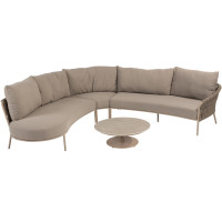 Comino hoek-loungeset met Boaz coffeetable