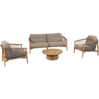 Nora stoel-bank loungeset met Pablo salontafel
