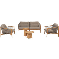 Nora stoel-bank loungeset met Pablo salontafels