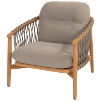Nora living chair natural teak with complete cushion set