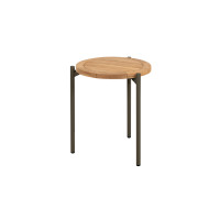 Yoga side table terre Natural teak 45 cm (H55) 