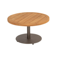 Volta natural teak coffee table central leg terre 60 X 35 cm