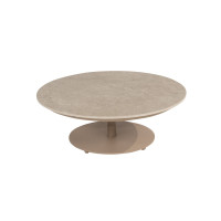 Boaz coffee table ceramic central leg latte 80 X 30 cm