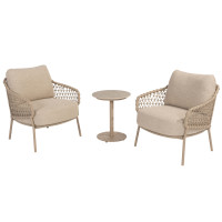 Sardinia low-dining bistro set met Boaz sidetable