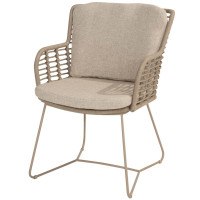 Fabrice dining chair latte with 2 cushions