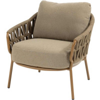 Biarritz low dining chair amber with 2 cushions