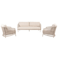 Puccini stoel-bank loungeset 3-delig