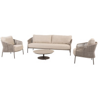 Florence stoel-bank loungeset met Boaz salontafel