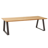 Basso teak aluminium anthracite tuintafel 240 x 100 cm