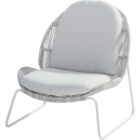 Delano living chair Light Grey with 2 cushions