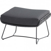 Belmond footstool anthracite with cushion