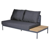 Sakura modular 2 seater left or right anthracite with 3 cushions