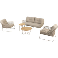 Albano stoel-bank loungeset met Verdi salontafels
