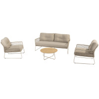 Albano stoel-bank loungeset met Verdi salontafel