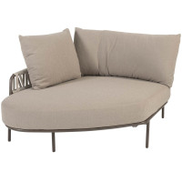 Calma chaise longue right arm terre with 3 cushions