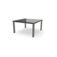 Vierkante granieten Absolute Black tafel Standaard RVS
