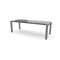 Rechthoekige granieten Steel Grey tafel Zijliggers RVS