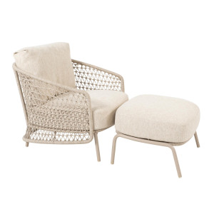 Puccini stoel-hocker loungeset