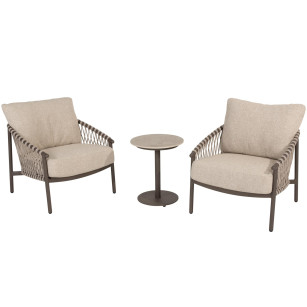 Allora bistro loungeset met Boaz sidetable