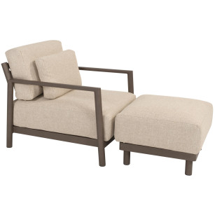 Capresi stoel-hocker loungeset