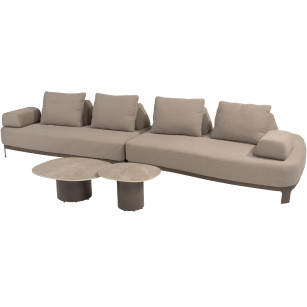 Santorini modulaire loungebank met Sofie coffeetables