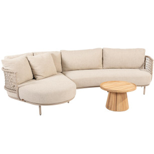 Sardinia chaise-loungeset met Pablo salontafel