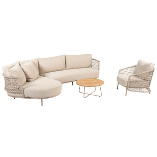 Sardinia chaise-loungeset met Puccini loungestoel en Verdi salontafel