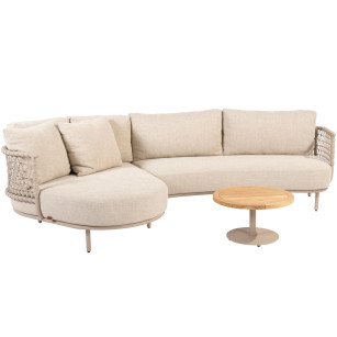 Sardinia chaise-loungeset met Volta salontafel