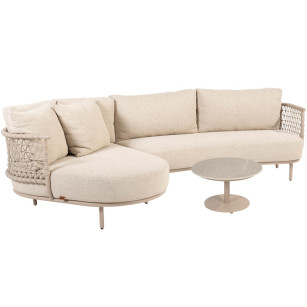 Sardinia chaise-loungeset met Boaz salontafel
