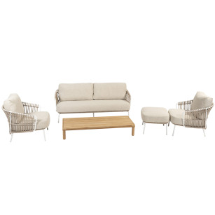 Dalias living set with footstool and Finn coffeetable