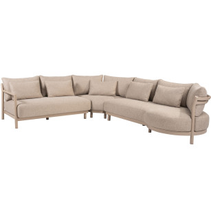 Mykonos modular corner-loungeset Latte
