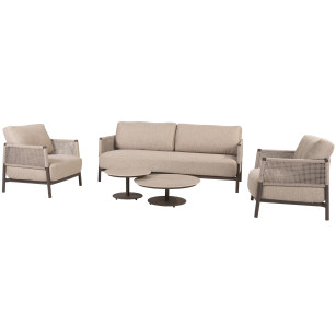 Savanne stoel-bank loungeset met Boaz salontafels