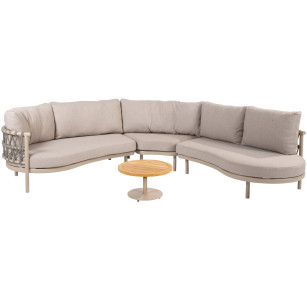 Piacenza latte corner loungeset met Volta coffeetable