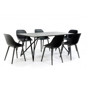 Dekton tafel met Scandinavisch design onderstel