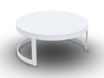 Burford Coffee Table Alu White Mat Alu White Mat D77