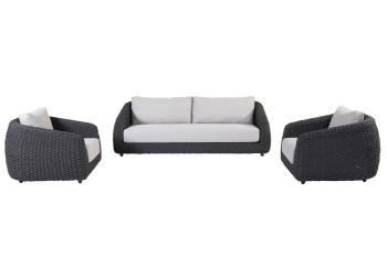 Saint-Tropez stoel-bank loungeset 3-delig
