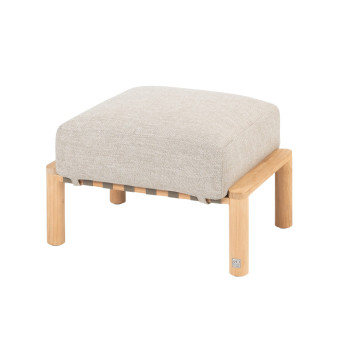 Lucas footstool natural teak with cushion