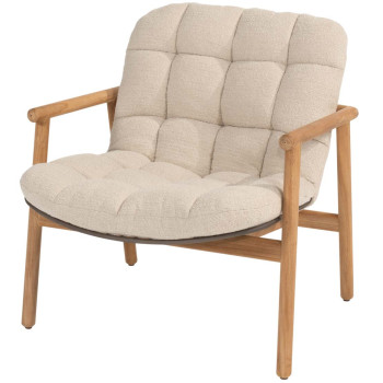 Samos lazy chair terre natural teak with cushion