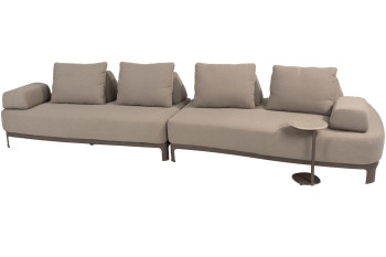 Santorini modulaire loungebank met Sofie support table