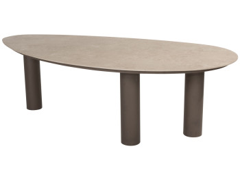 Arizona table pebble ceramic sabia panna 240 X 120 cm