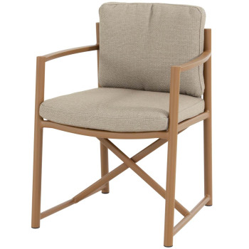 Marina dining chair amber with 2 cushions