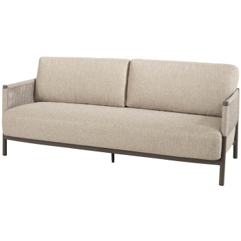 Savanne 3 seater bench terre with 3 cushions