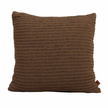 Knitted pillow coffee 60 X 60 cm