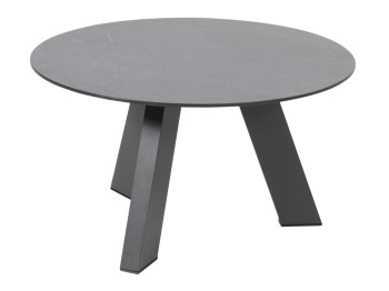 Cosmic coffee table with HPL top slate anthracite round 65cm H35